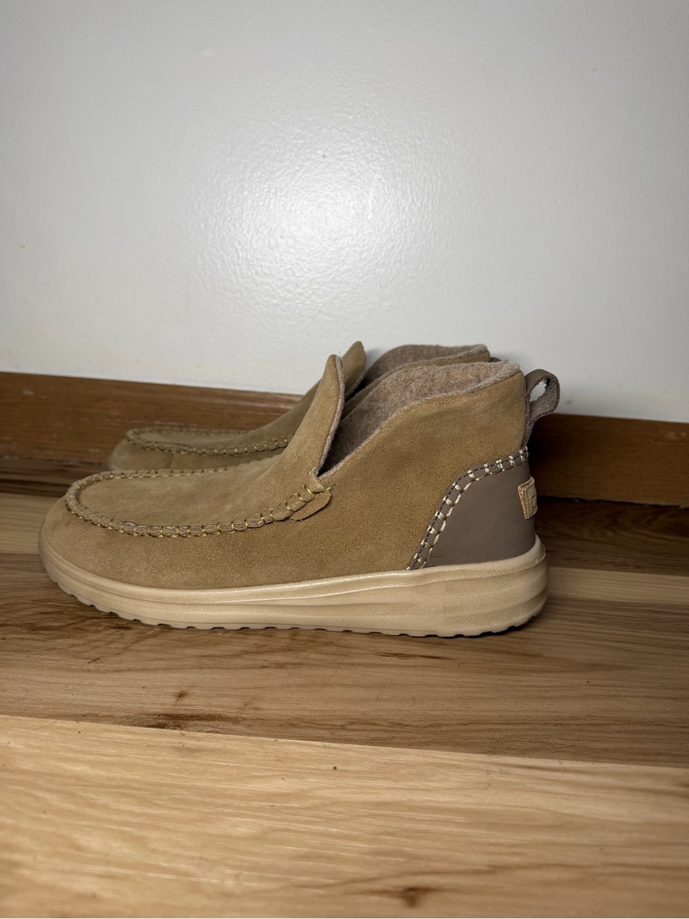 Heydude Denny Suede Chestnut Women’s 9 EU 40 Ankle Boots Moccasin NWOT